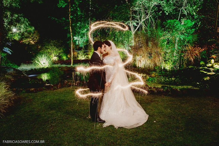 740x494 Casamento Com Fotografia Light Paint - Casamento Painting