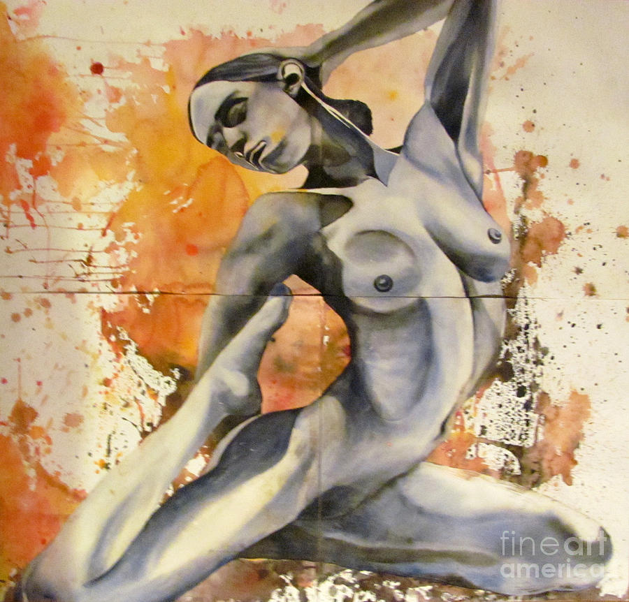 900x862 Curves Painting By Cassandra Ronning - Cassandra Painting