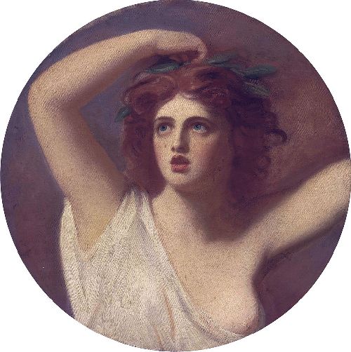 500x502 Lady Emma Hamilton As Cassandra Painting George Romney Oil Paintings - Cassandra Painting