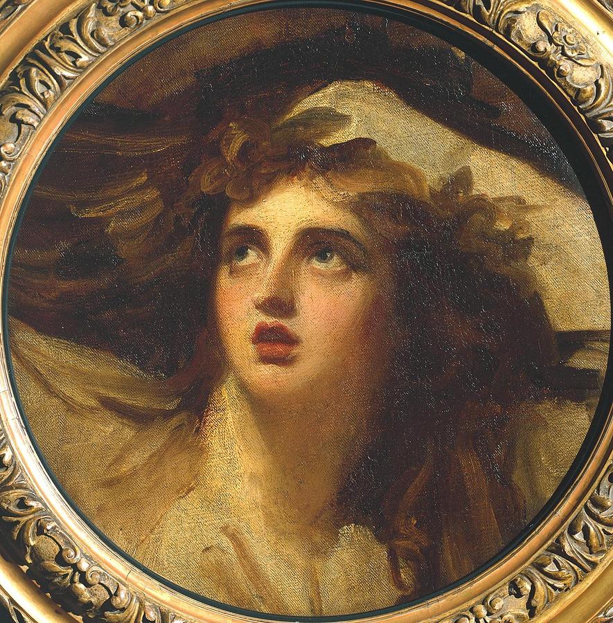 885x900 Lady Hamilton As Cassandra Painting By George Romney - Cassandra Painting