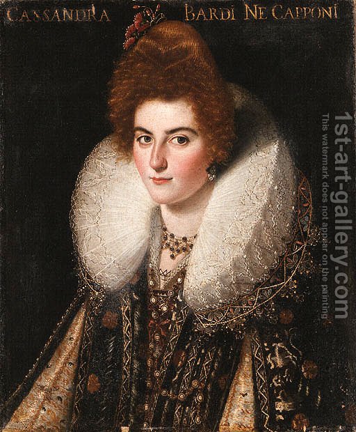 512x620 Portrait Of Cassandra Bardi, Ne Capponi Florentine School - Cassandra Painting