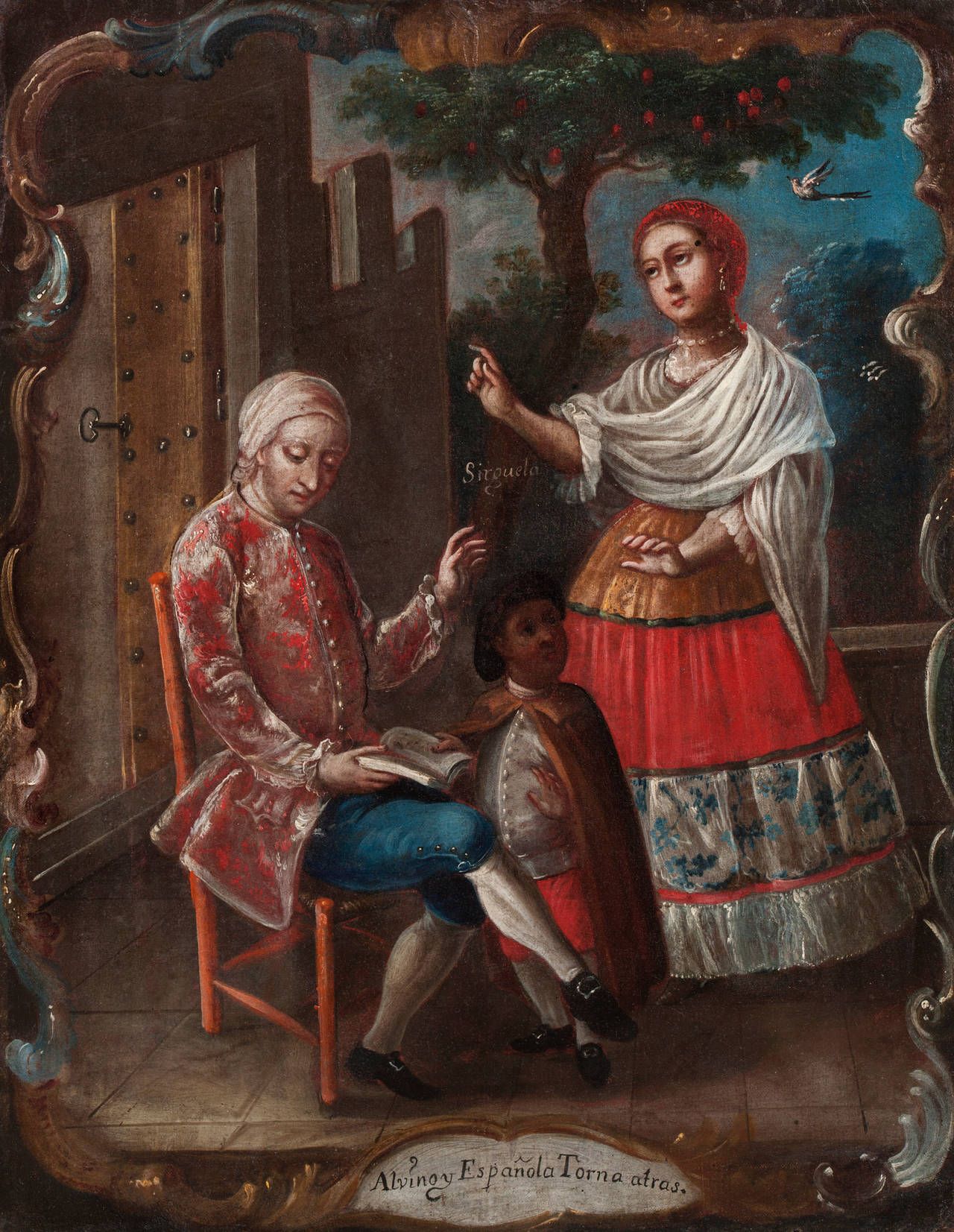 1280x1653 Three Casta Paintings (Set Of 3) Portrait Paintings, Third - Casta Painting