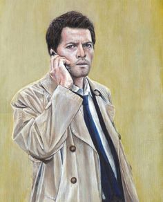 236x292 The 236 Best Supernatural Images On Supernatural - Castiel Painting