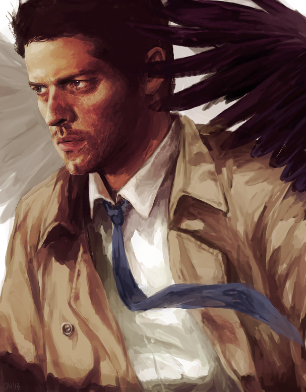 607x777 This Is Super Good. I Wish I Could Paint Like This - Castiel Painting