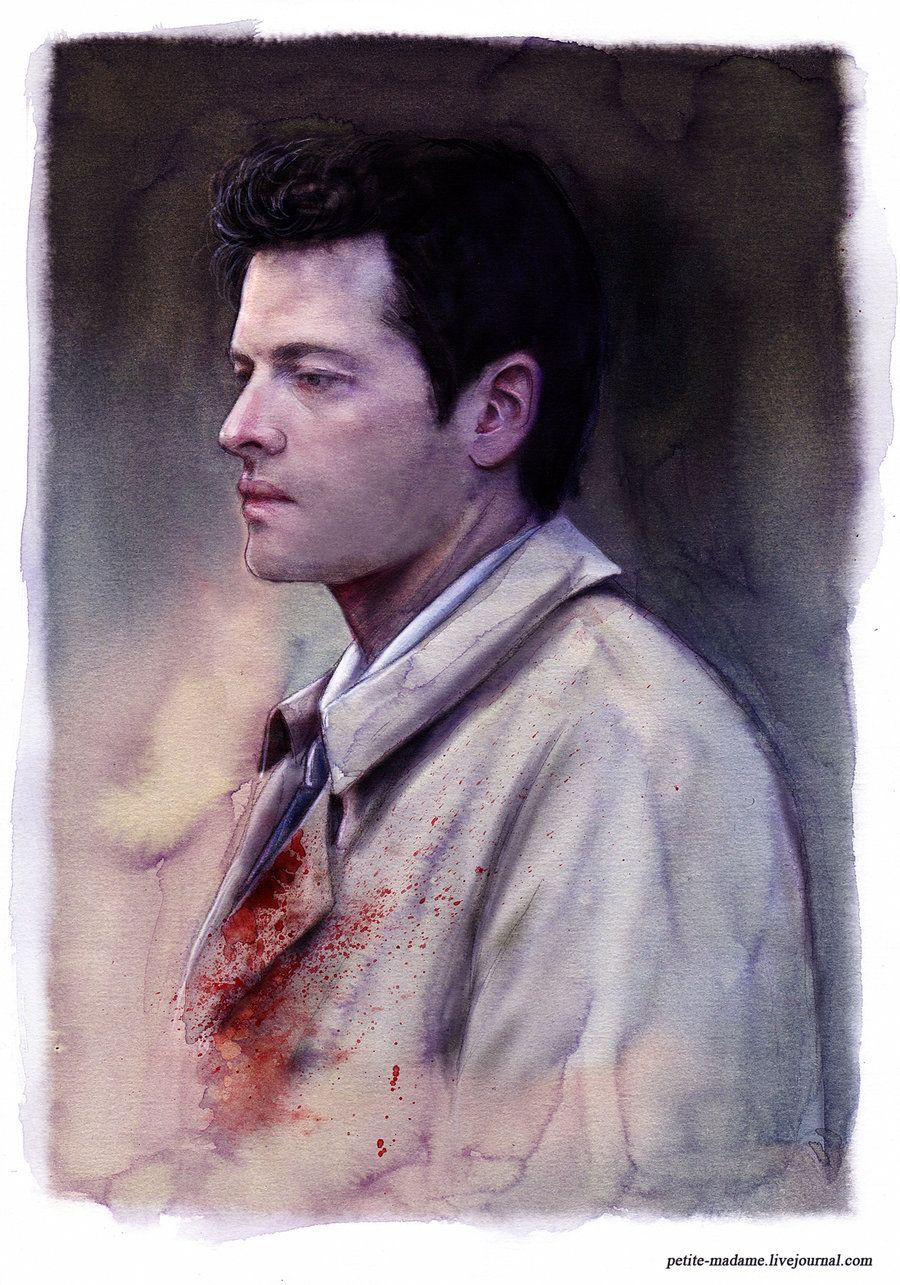 900x1285 Castiel - Castiel Painting