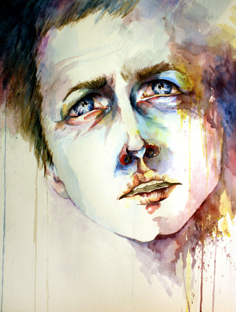 777x1027 Castiel Watercolor By Artesstr - Castiel Painting