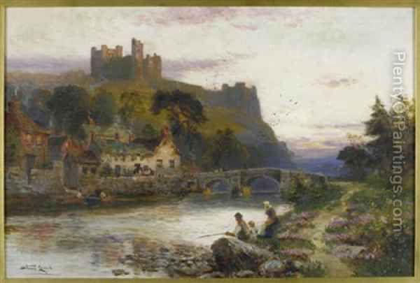 600x405 Richmond Castle Oil Painting - Castle Oil Painting