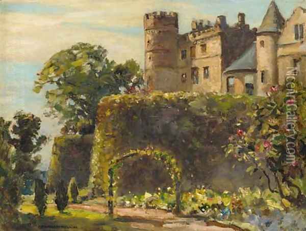 600x454 Ardencaple Castle Oil Painting Reproduction By James Whitelaw - Castle Oil Painting