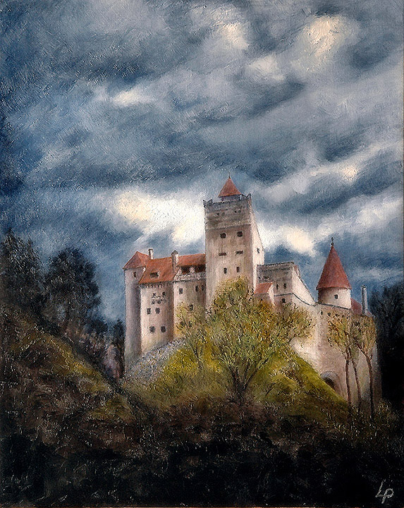 Castle oil. Живопись замок Дракулы. Замок Дракулы маслом. Живопись масло замок Дракулы в Германии. Трансильвания картины.