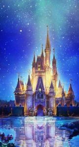 161x300 Disney Castle Blue Background 5d Diy Diamond Painting Ebay - Castle Painting