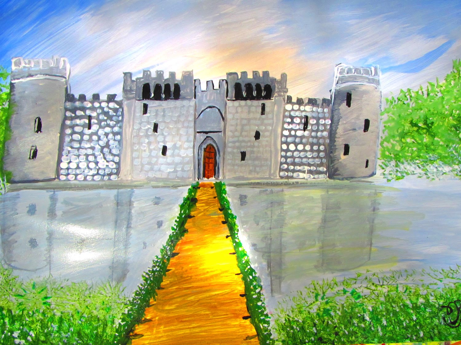 Simple castles. Акрил крепость. Odawara Castle Paint. The way to the Castle. How to Paint Castle Joint.