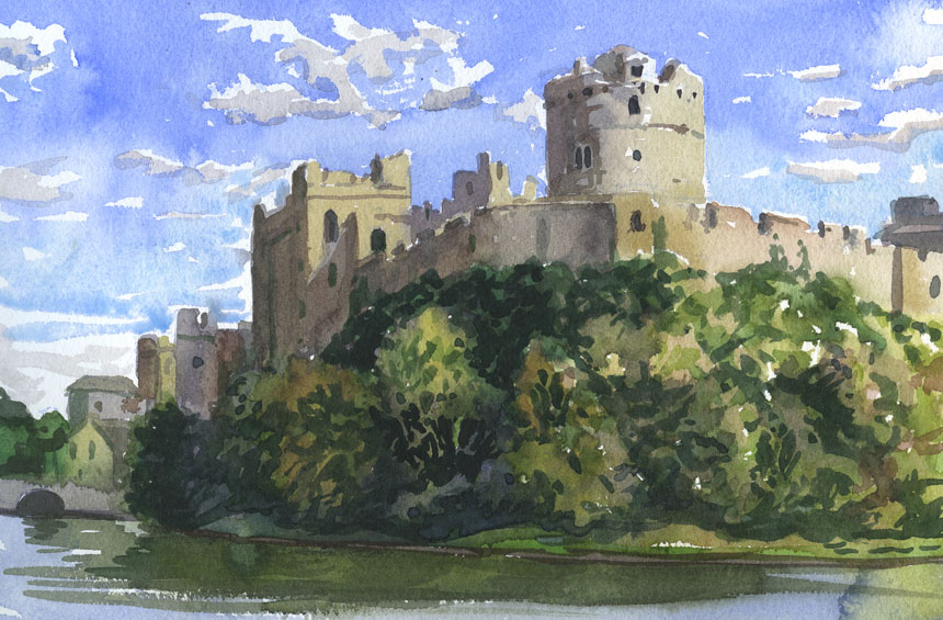 860x565 October 2010 Rob Adams A Painter's Blog - Castle Painting