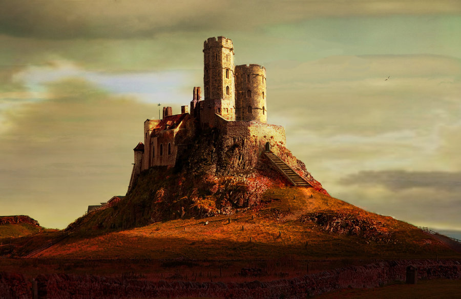 900x583 Castle Matte Painting By Deyung - Castle Painting