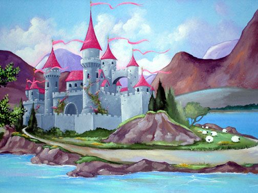504x378 Princess Castle Princess Stuff Princess Castle - Castle Painting For Kids
