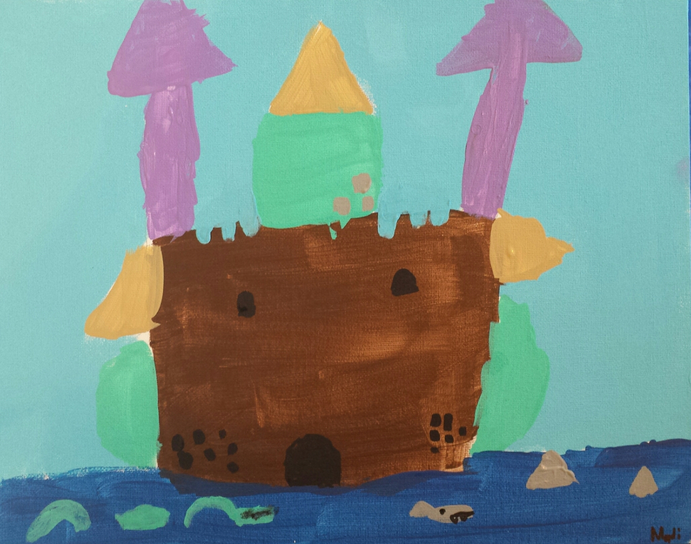 1372x1080 The Creative Arts Studio Fall Children's Art - Castle Painting For Kids
