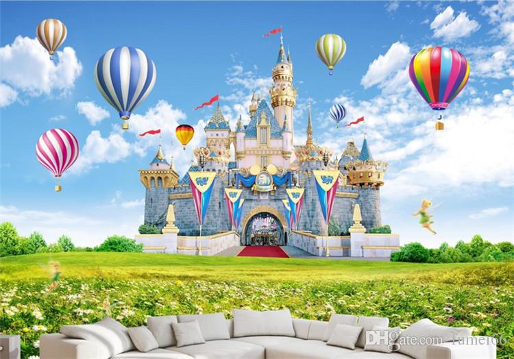 750x524 Custom 3d Photo Wallpaper Children Castle Hd Landscape Photography - Castle Painting For Kids