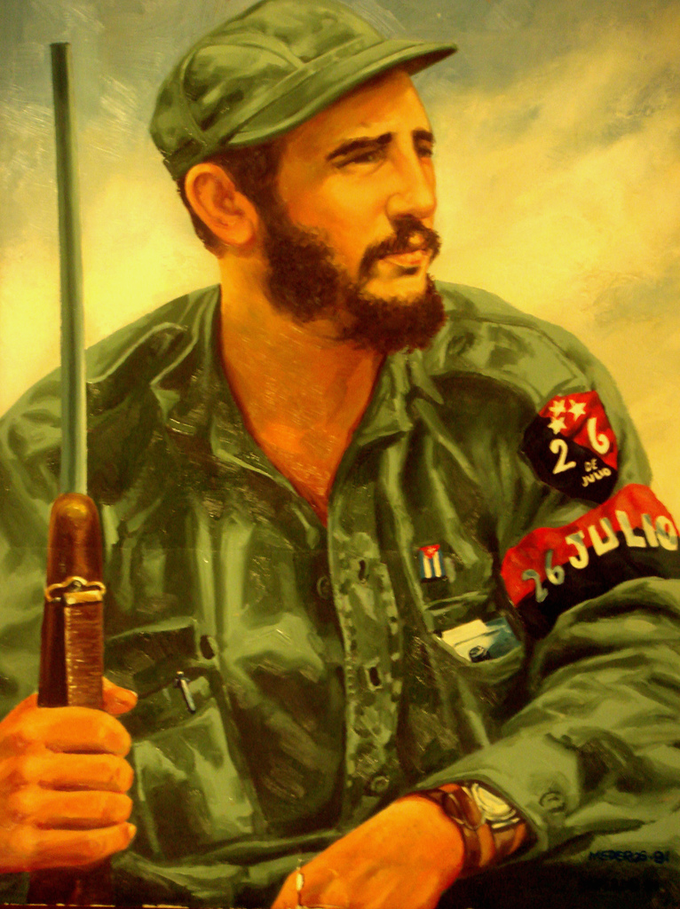 766x1024 Rene Mederos Portrait Of Fidel Castro (Photo By Javier - Castro Painting