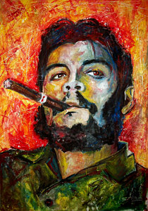 210x300 El Che Painting By Marcelo Neira - Castro Painting