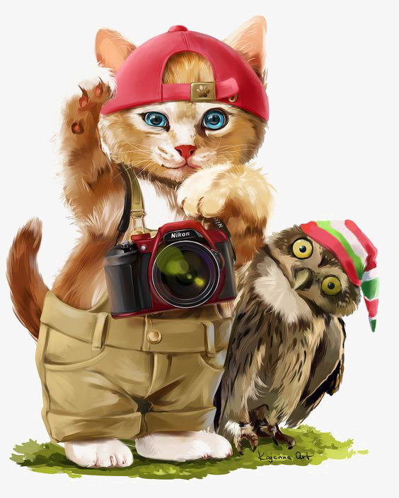 564x705 Watercolor Cat, Painted Cat, Cartoon Cat, Baseball Caps Png Image - Cat Cartoon Painting