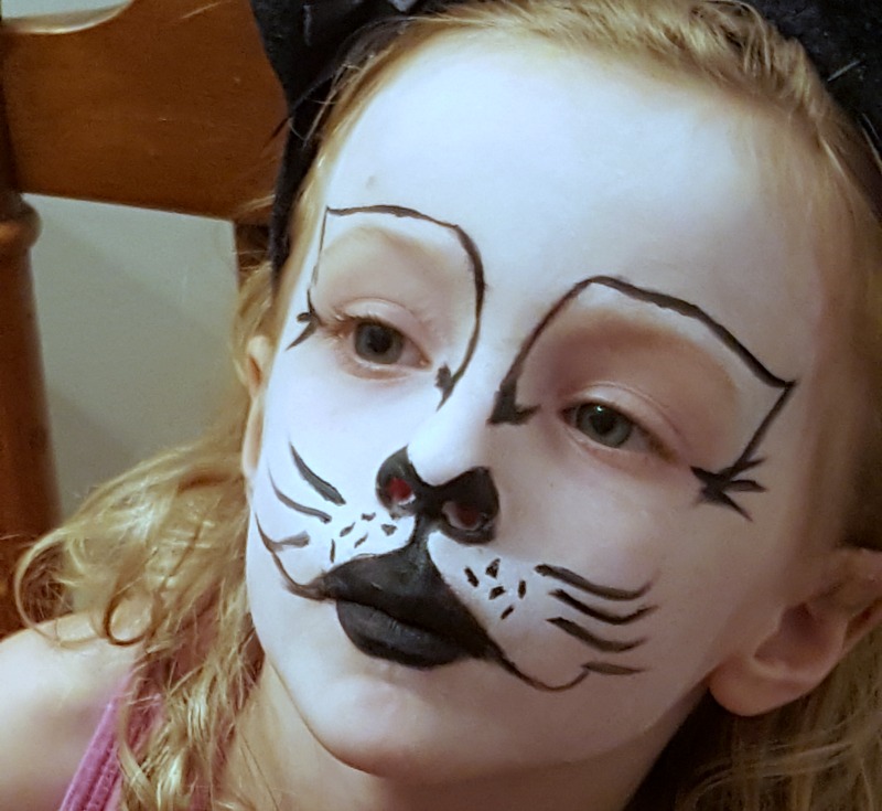 800x735 Kitty Cat Face Painting Tutorial - Cat Face Painting