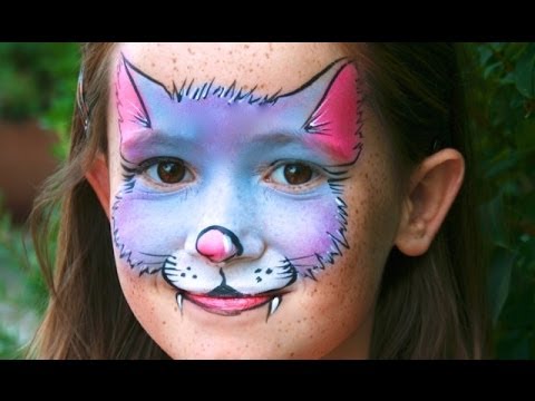 480x360 Kitty Cat Face Painting Tutorial - Cat Face Painting