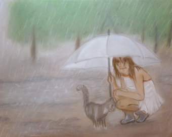 340x270 Pastel Drawings Amp Illustrations Etsy Sg - Cat Girl Painting