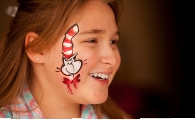 400x266 Happy Birthday Dr. Suess - Cat In The Hat Face Painting