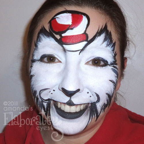 Cat In The Hat Face Painting at PaintingValley.com | Explore collection ...