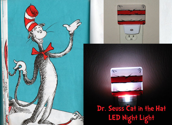 570x415 Dr. Seuss Cat In The Hat Led Night Light - Cat In The Hat Painting