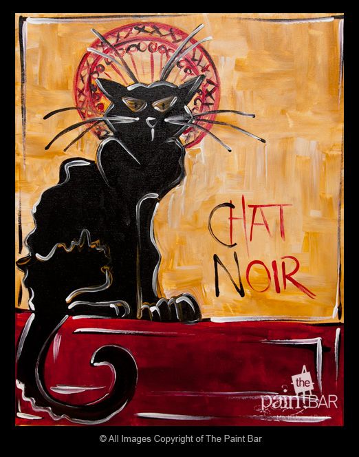522x664 Le Chat Noir Painting Art Bar Le Chat Noir - Cat Noir Painting