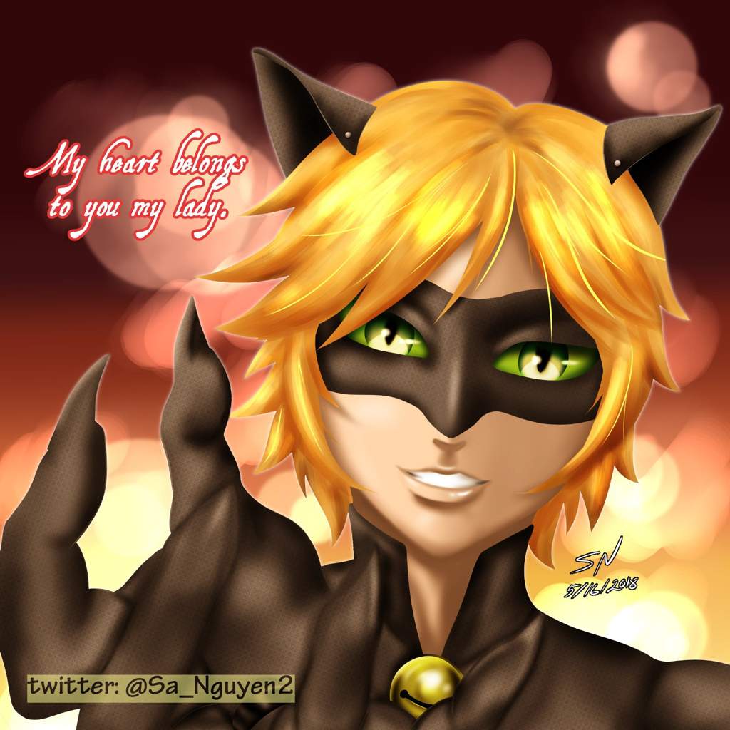 1024x1024 Cat Noir Painting Miraculous Amino - Cat Noir Painting