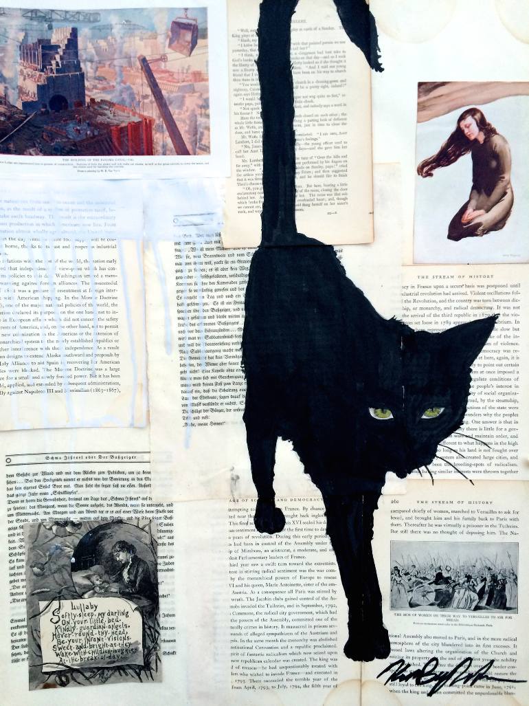 770x1027 Saatchi Art Cat Noir Series - Cat Noir Painting