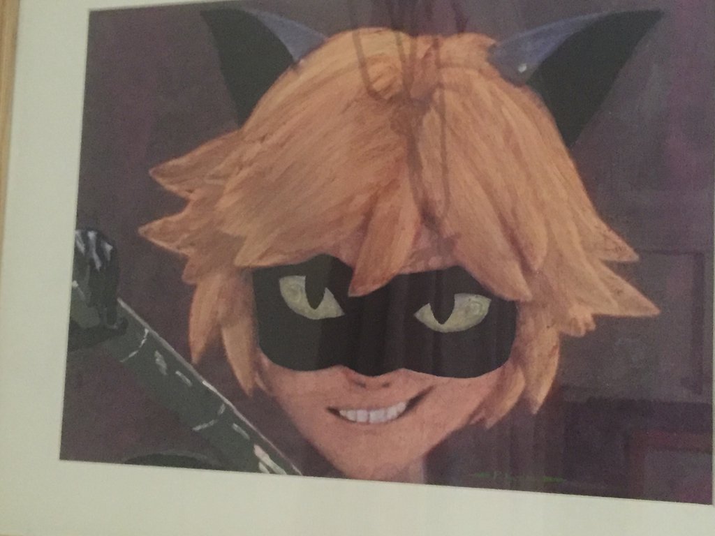 1024x768 Chat Noir Painting! By Green Glow - Cat Noir Painting