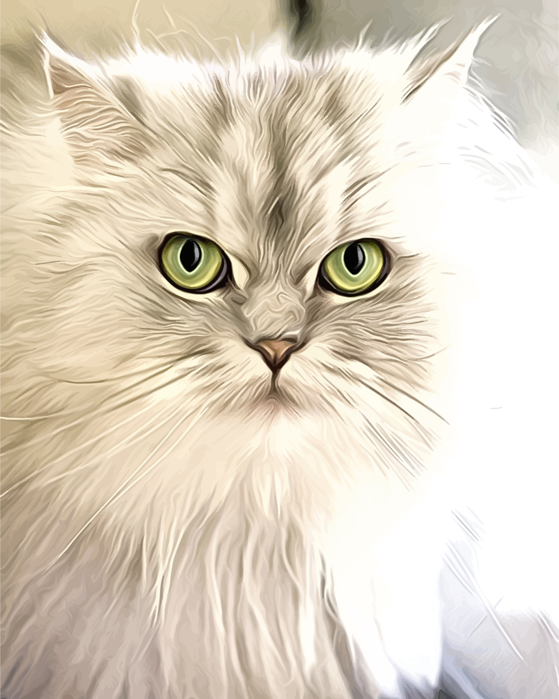 1922x2400 Clipart - Cat Painting
