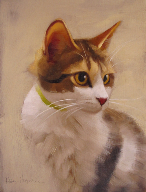 504x663 Diane Hoeptner Tiger Mask, A New Cat Painting! - Cat Painting