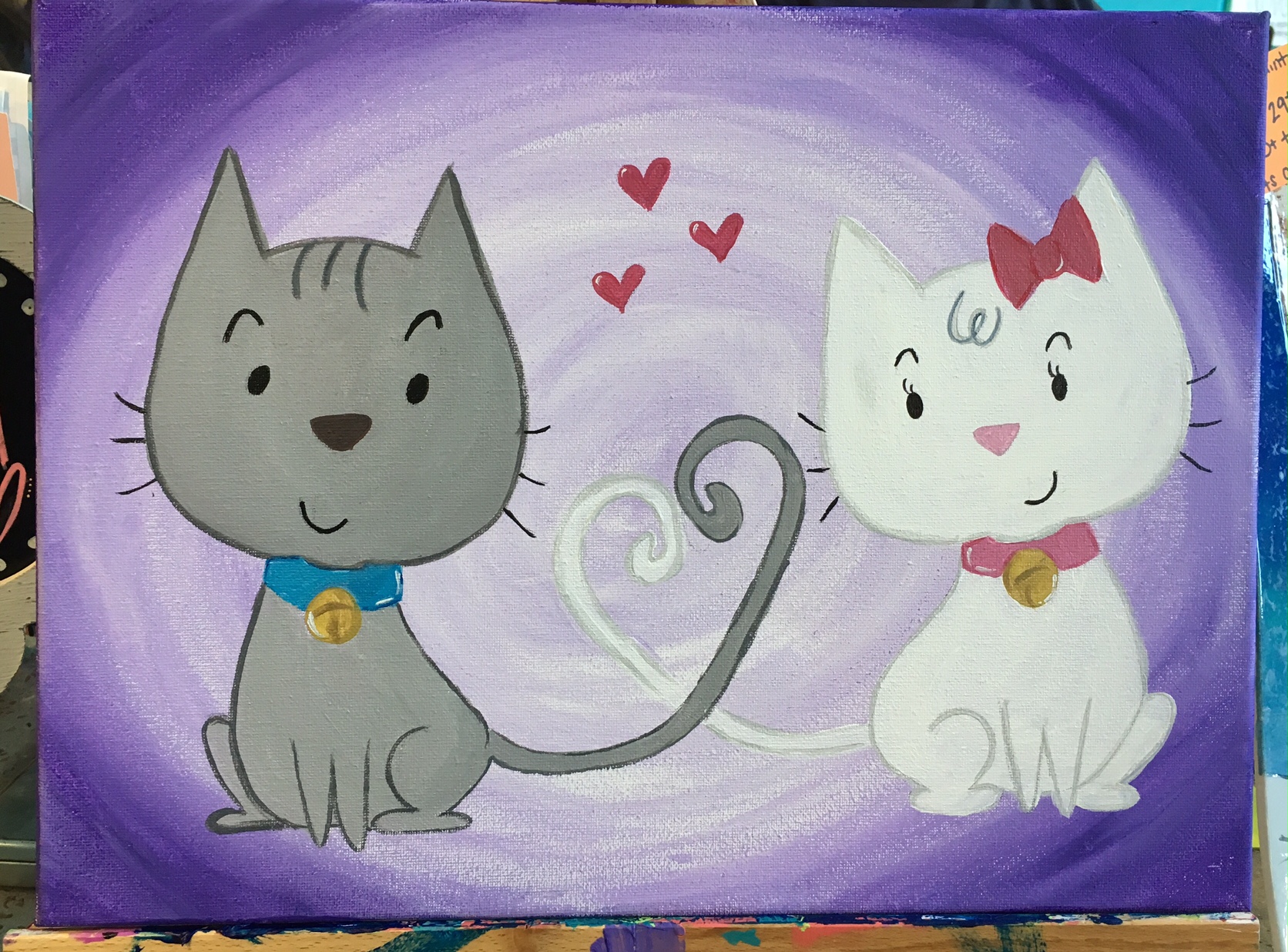 1672x1236 Upcoming Events Kids Canvas Class I Love Memphis - Cat Painting For Kids