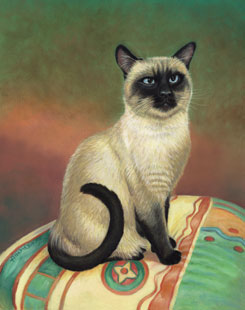 245x310 How To Paint Cat - Cat Painting Images