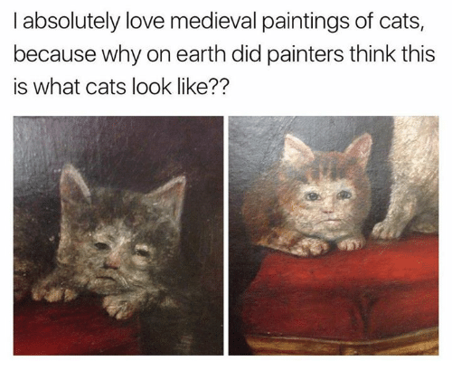 Cat Painting Meme at PaintingValley.com | Explore collection of Cat ...