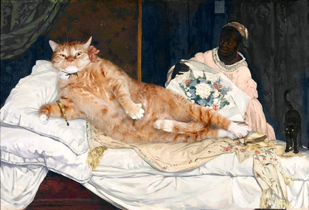 605x411 Pic - Cat Painting Meme