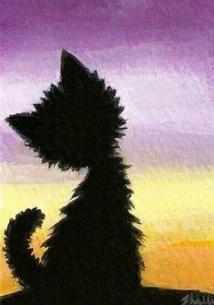 236x336 Meowing - Cat Painting On Canvas