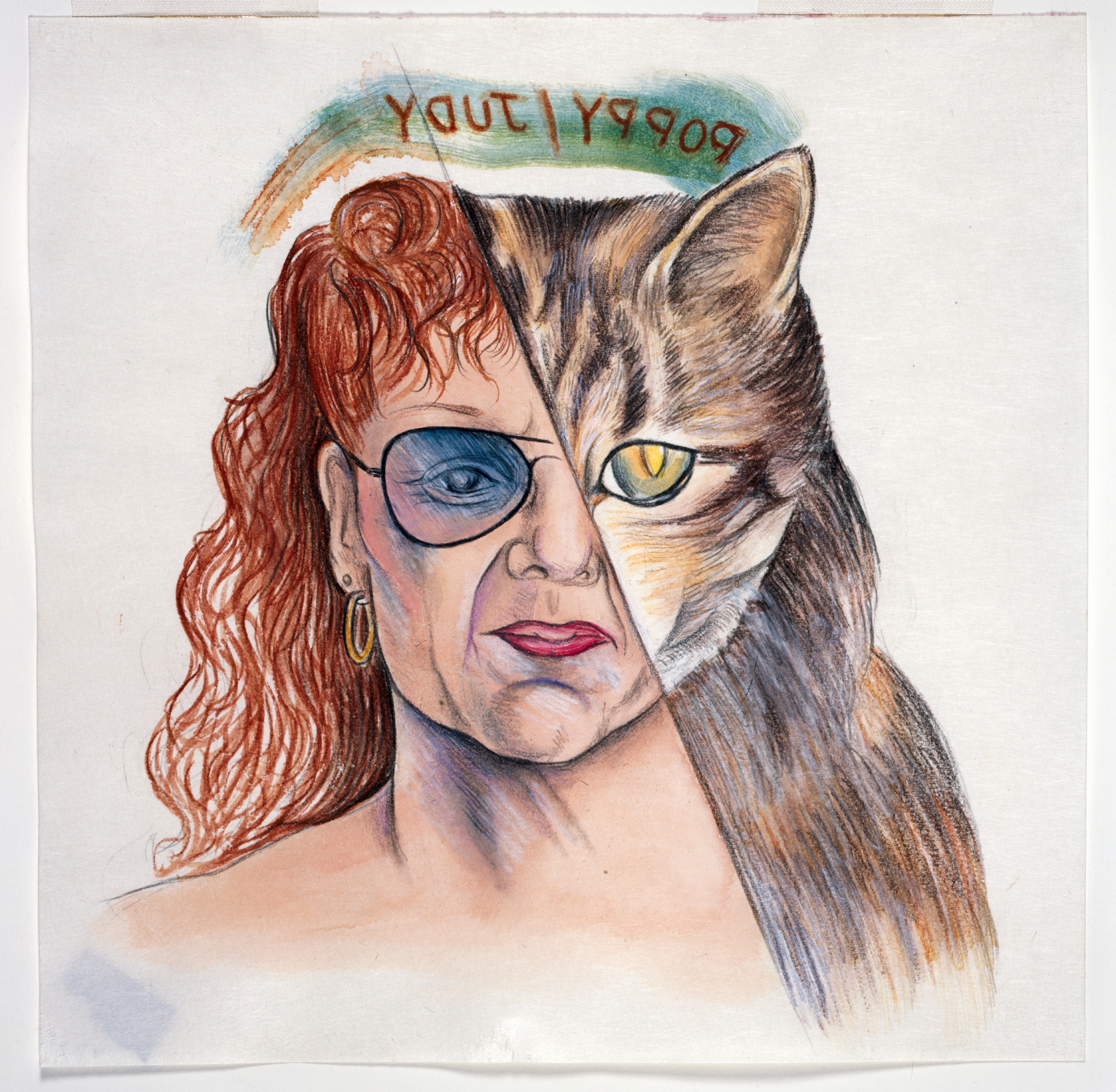 2000x1957 Cat Painting Self Portrait Selected Work Judy Chicago - Cat Painting Self Portrait