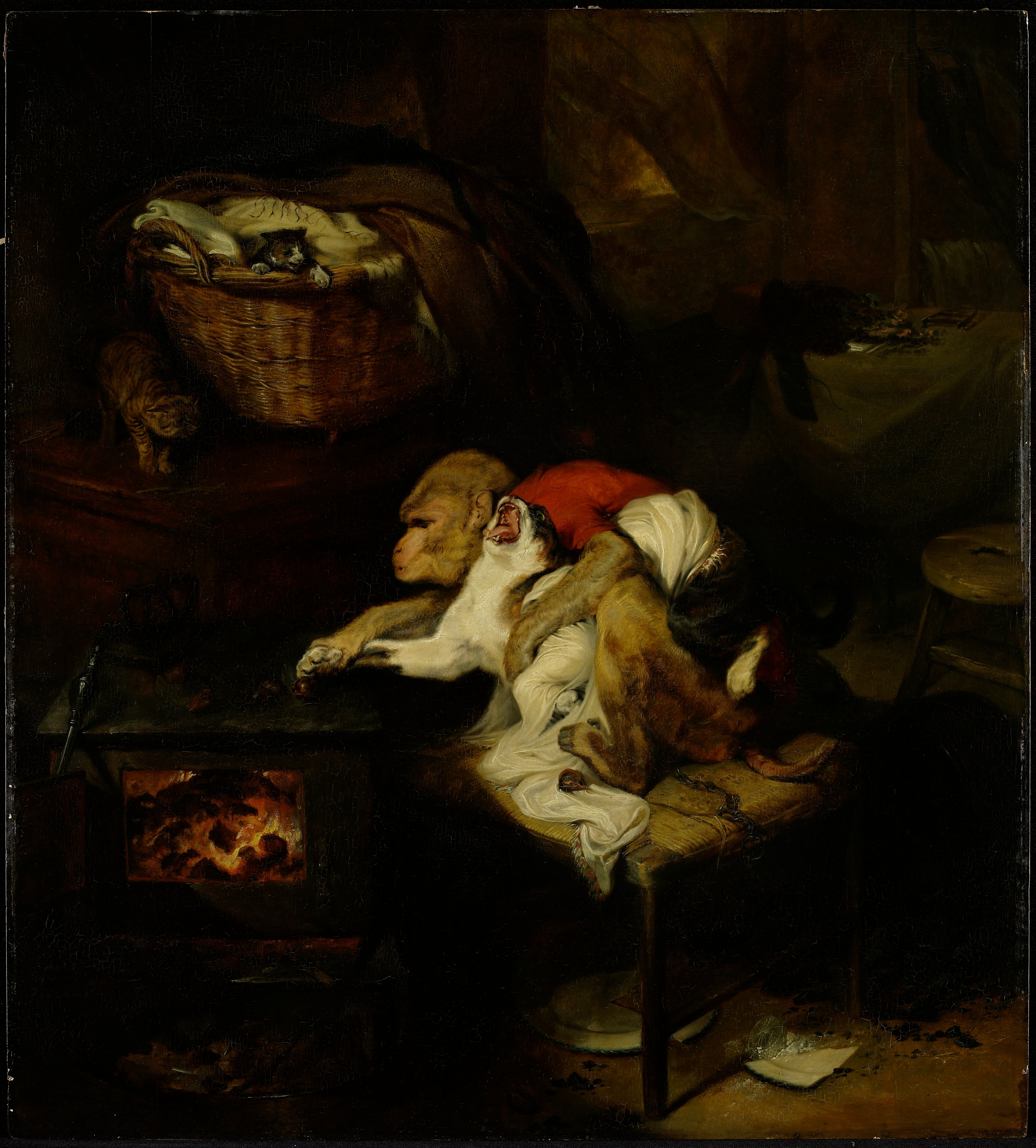 5029x5575 The Cat's Paw, Sir Edwin Henry Landseer Mia - Cat Paw Painting