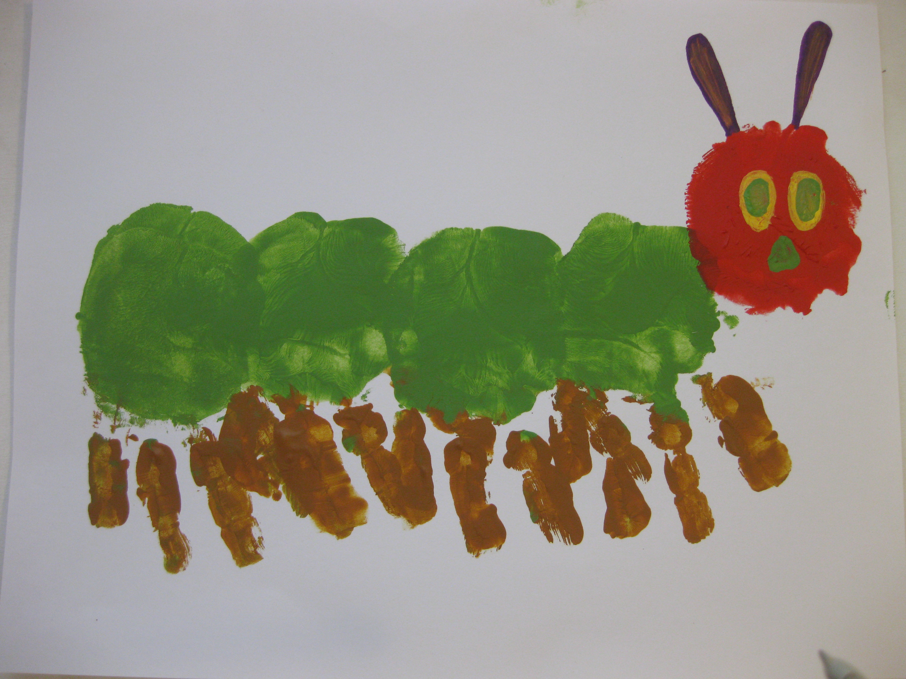 3648x2736 Create It Saturday A Very Hungry Caterpillar Of Your Own - Caterpillar Painting