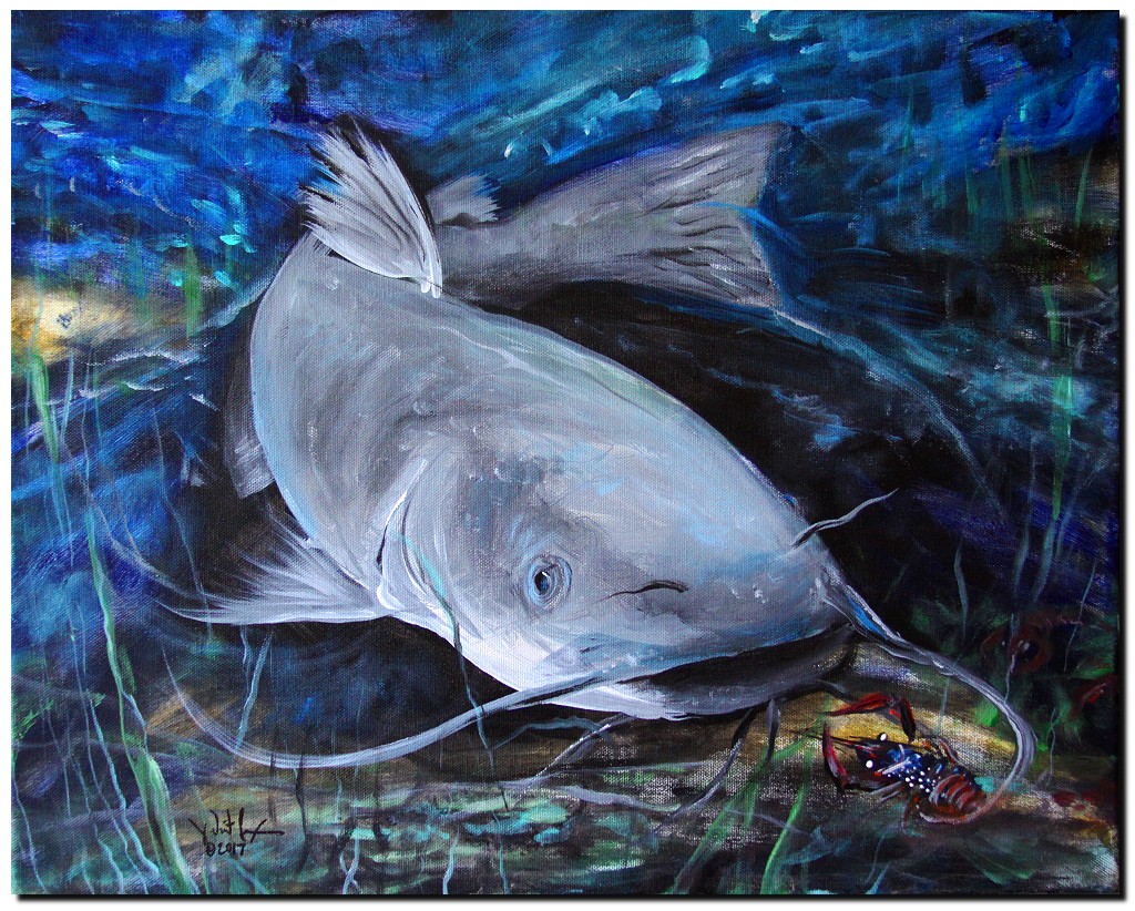 1024x822 The Catfish And The (2017) - Catfish Painting