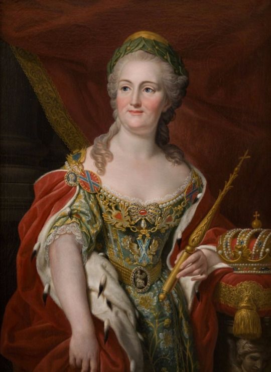 540x743 Empress Ekaterina Ii Of Russia, The Painted - Catherine The Great Painting