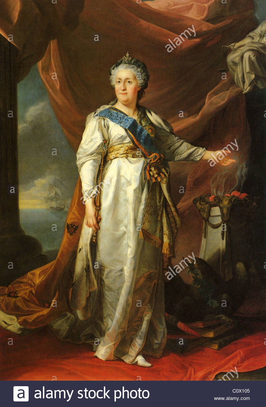 911x1390 Catherine The Great (1729 1796) Empress Of All The Russias Painted - Catherine The Great Painting