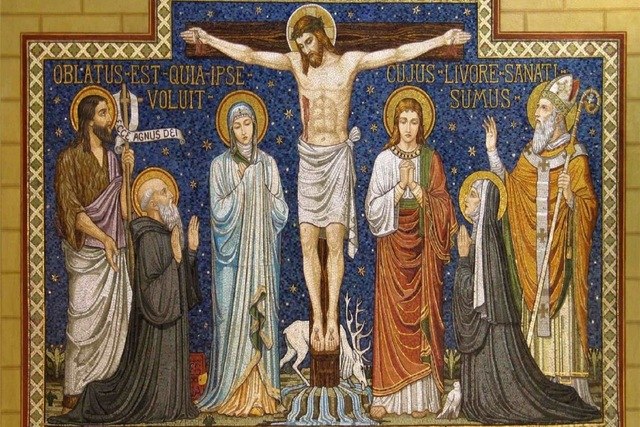 640x427 Jesus Christ Full 5d Diy Diamond Embroidery Icon Catholic Diamond - Catholic Cross Painting