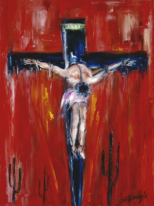 511x683 The Annual Showing Of Degrazia's The Way Of The Cross Starts - Catholic Cross Painting