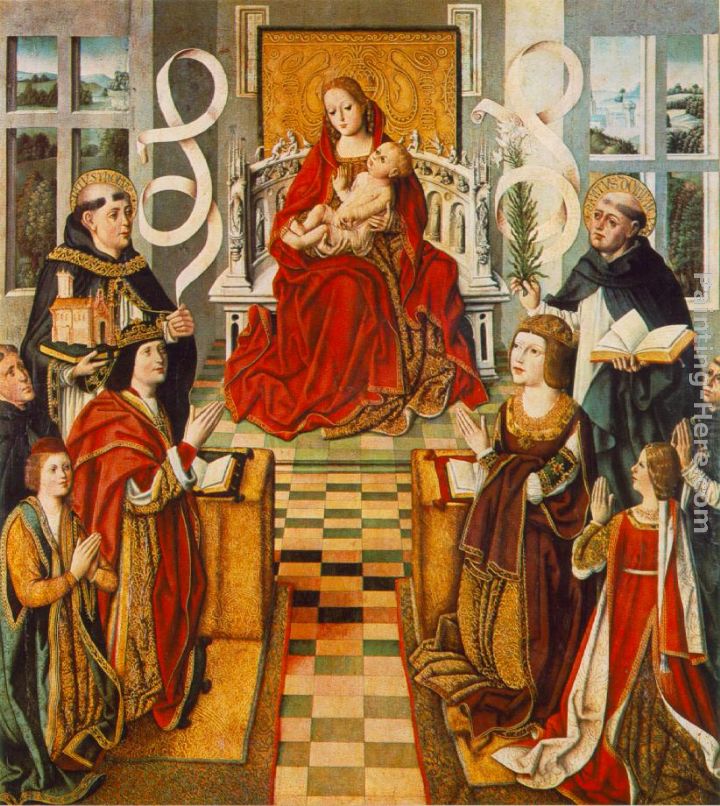 720x806 Fernando Gallego Madonna Of The Catholic Kings Painting Anysize 50 - Catholic Painting