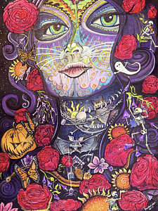 225x300 Catrina Art Fine Art America - Catrina Painting